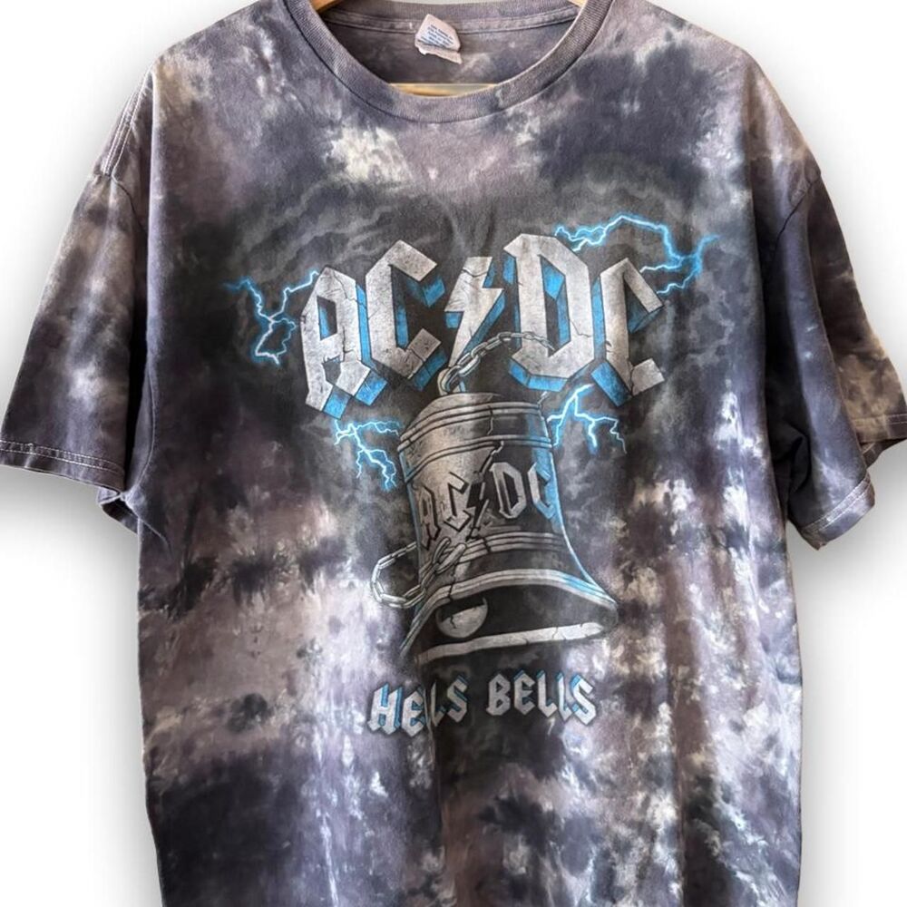 Excellent condition, AC/DC Hells Bells Tie Dye Shirt Men's XL
